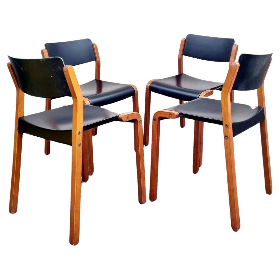 Moderne italienische Gruppo-Stühle der Moderne, De Pas, D'Urbino & Lomazzi für Bellato, Italien 80er Jahre