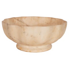 Italian Modern Hand-Carved Exotic Marble Bowl