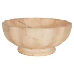 Italian Modern Hand-Carved Exotic Marble Bowl