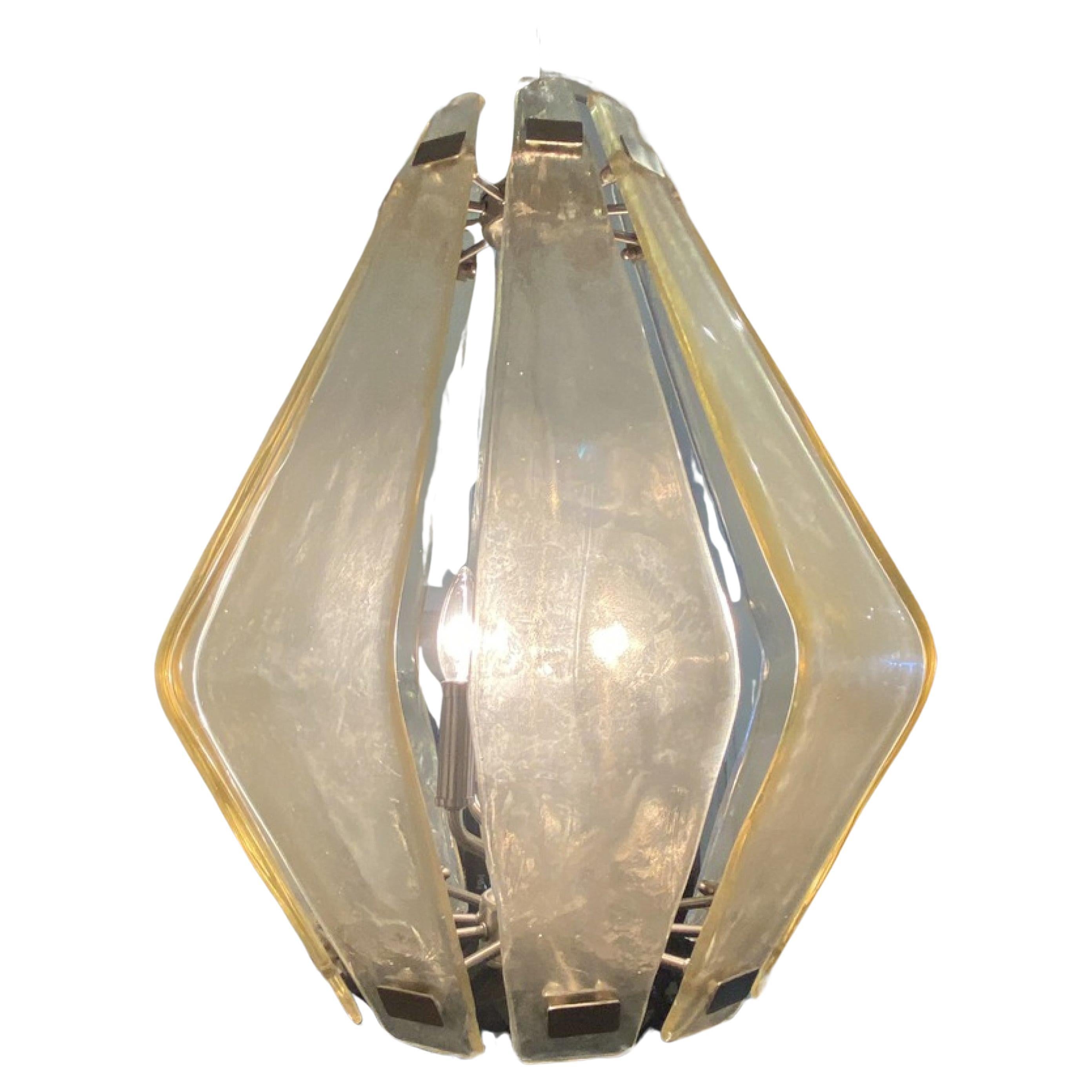Italian Modern Handblown Chandelier, Mazzega