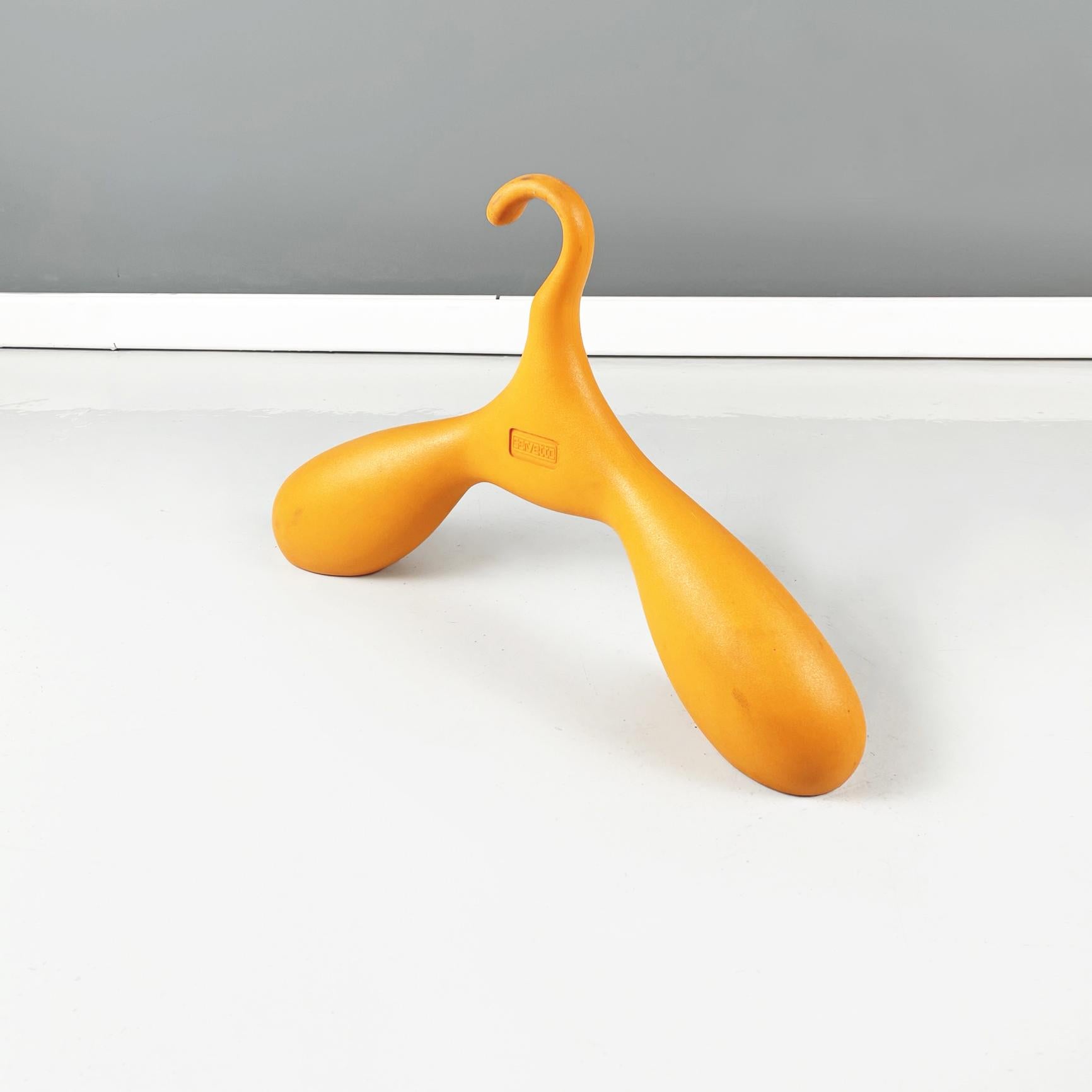 Italian modern Hanger mod. Dino by Alessandro Elli and Carlo Ballabio for Servetto, 1990s
Wall hanger mod. Dino in soft and textured polyurethane foam in bright orange. The hanger was made to be hung inside a wardrobe or even placed on the ground.