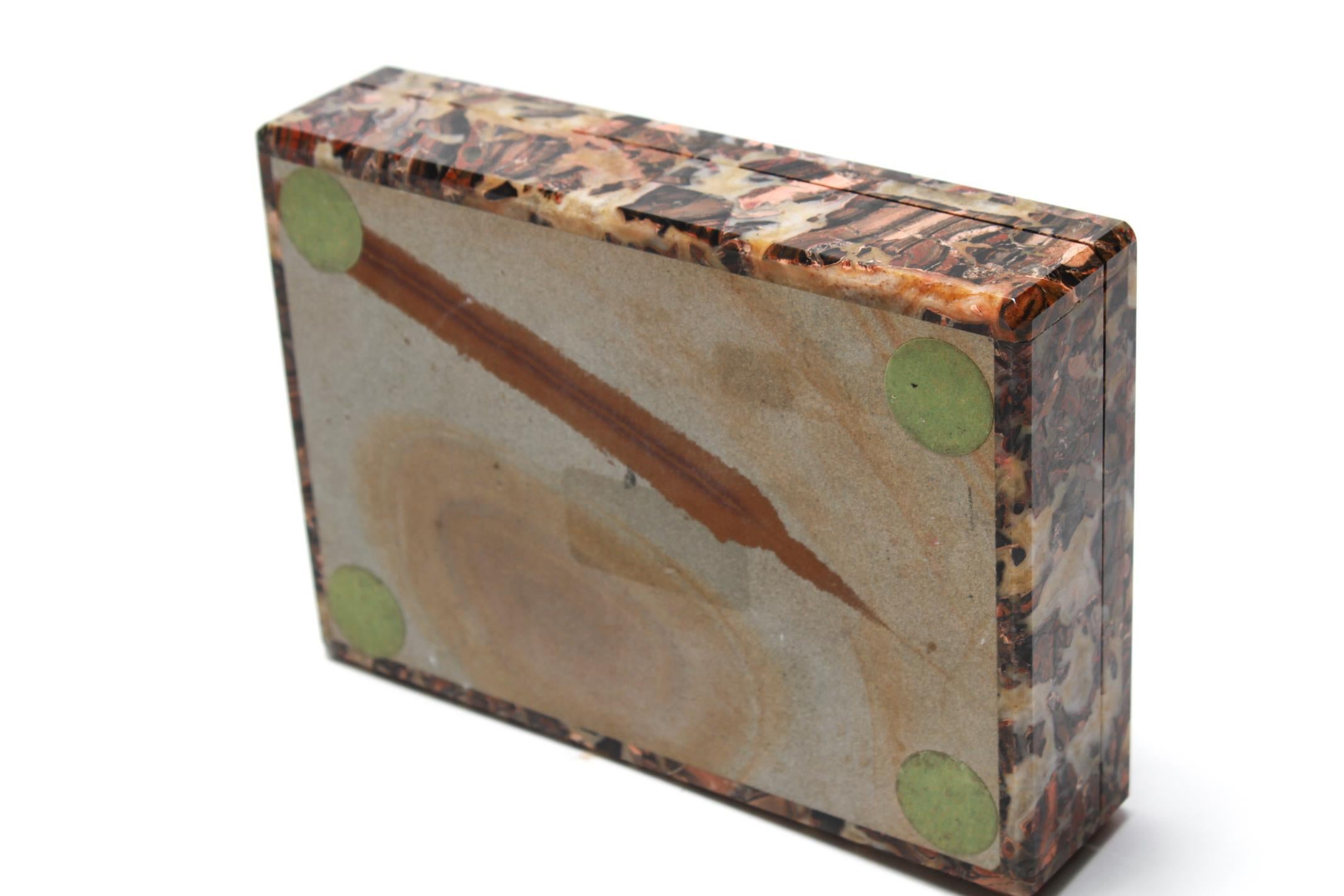 Italian Modern Hardstone Trinket Box 2