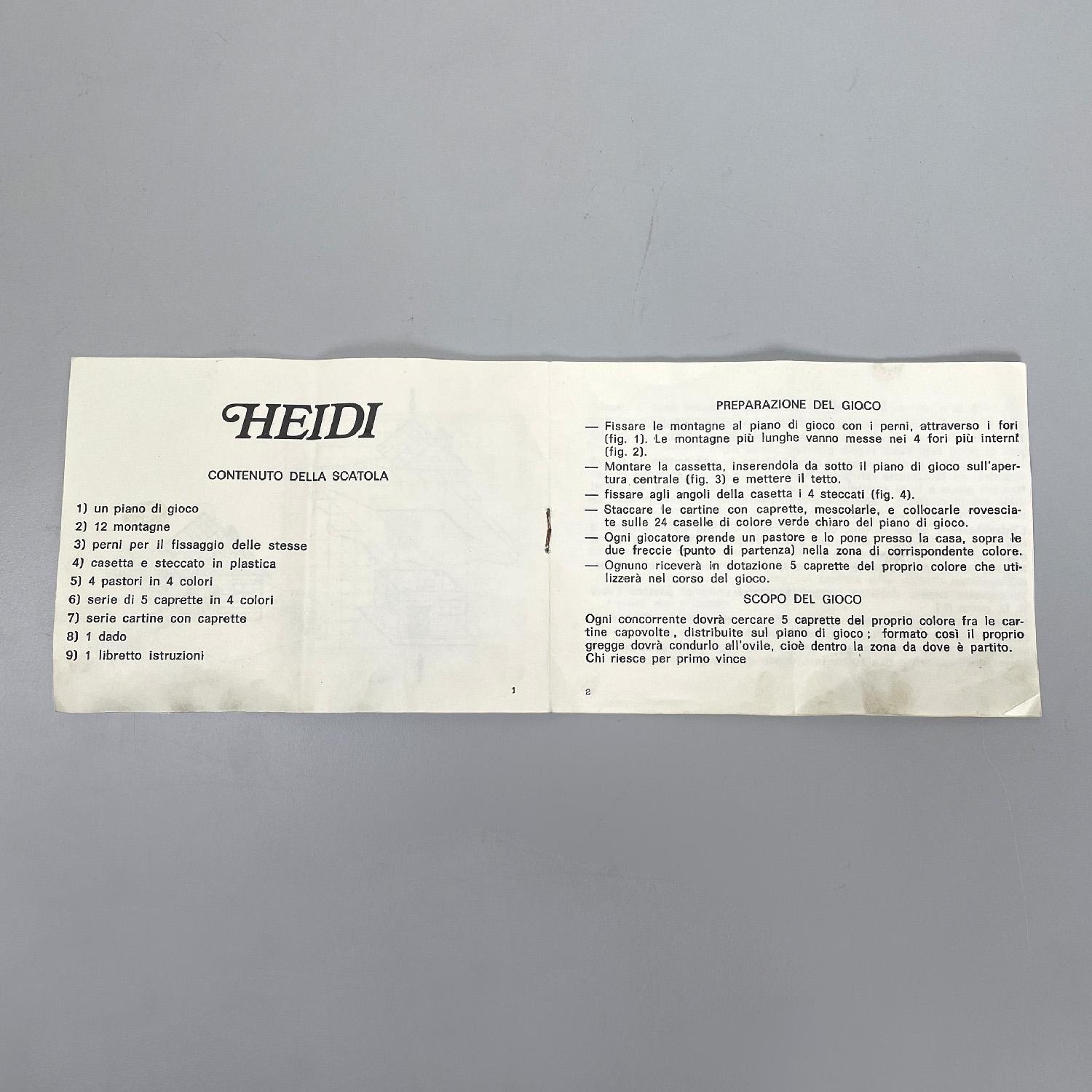 Jeu de société italien moderne Heidi par Clementoni, années 1980 en vente 7