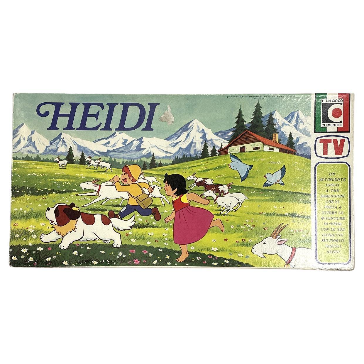 Italian modern Heidi board game by Clementoni, 1980s
