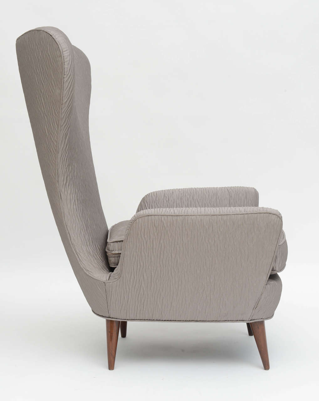 Mid-Century Modern Italian Modern High Back Armchair, Italy For Sale