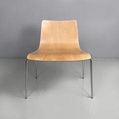 Italienische Moderne in hellem Holz Stuhl Papier von Piero Lissoni Cappellini, 1990er Jahre
