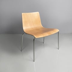 Italienische Moderne in hellem Holz Stuhl Papier von Piero Lissoni Cappellini, 1990er Jahre