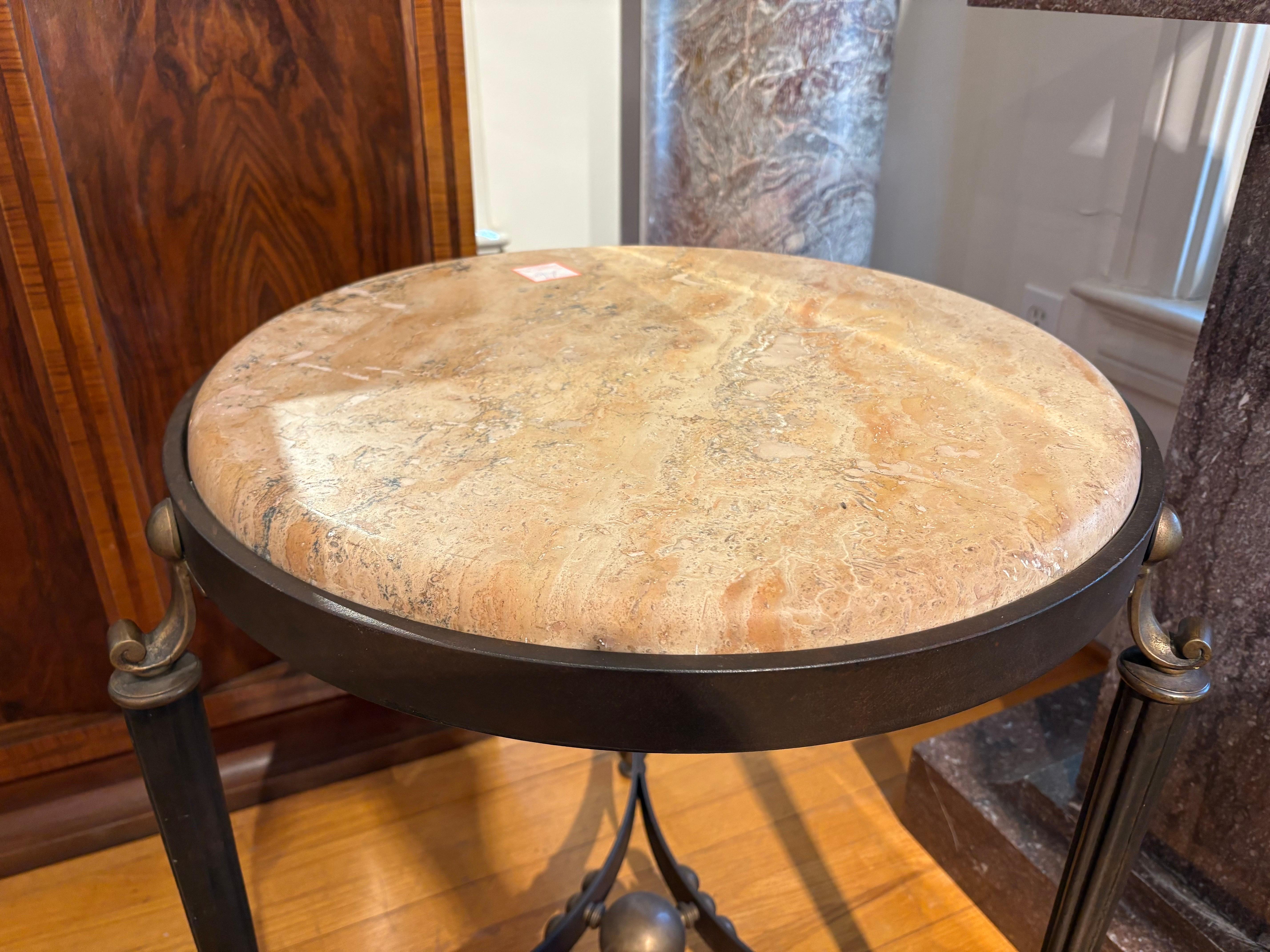 Italian Modern Iron And Bronze Table en vente 4