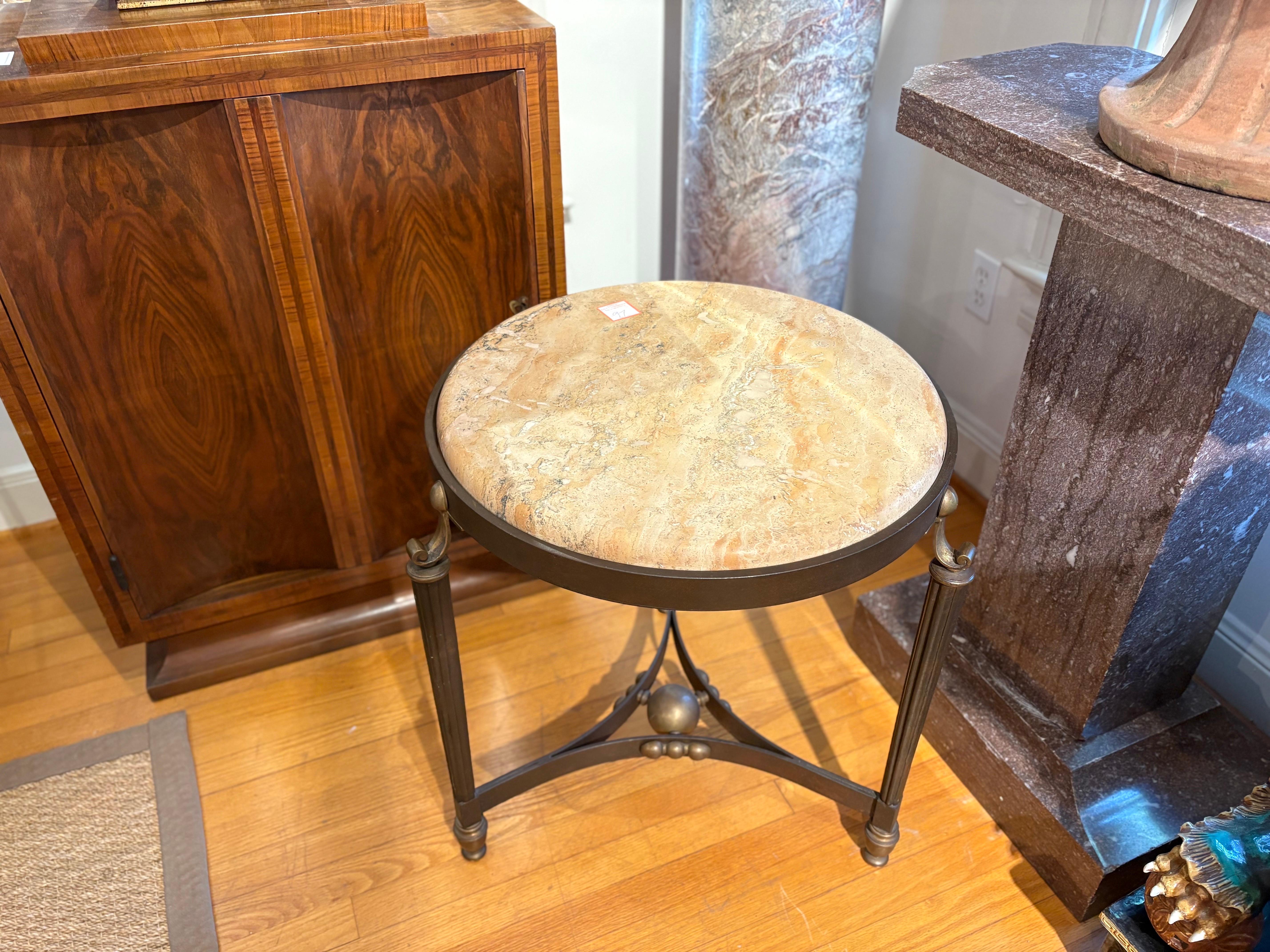 Italian Modern Iron And Bronze Table en vente 6