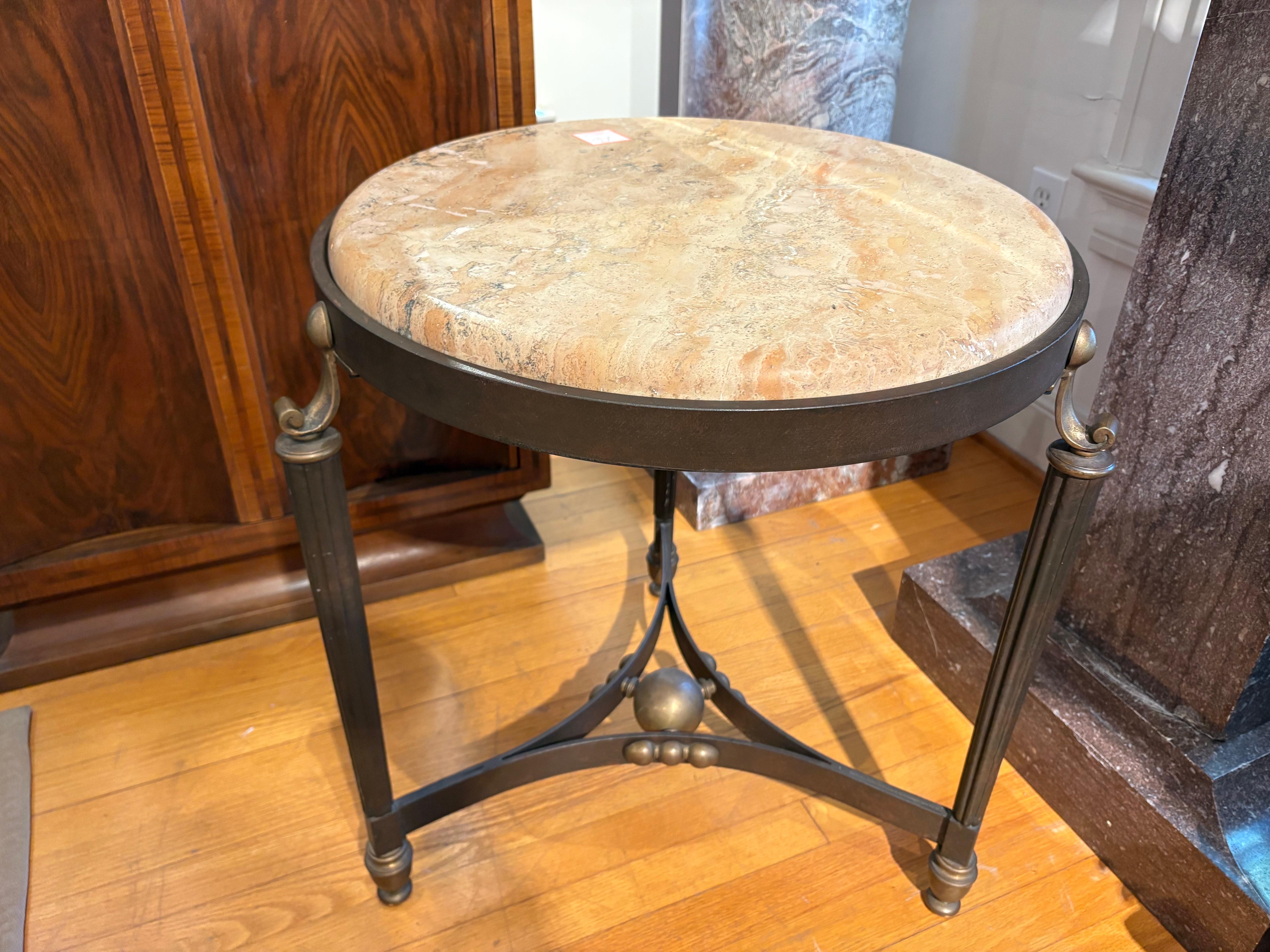 Italian Modern Iron And Bronze Table en vente 1
