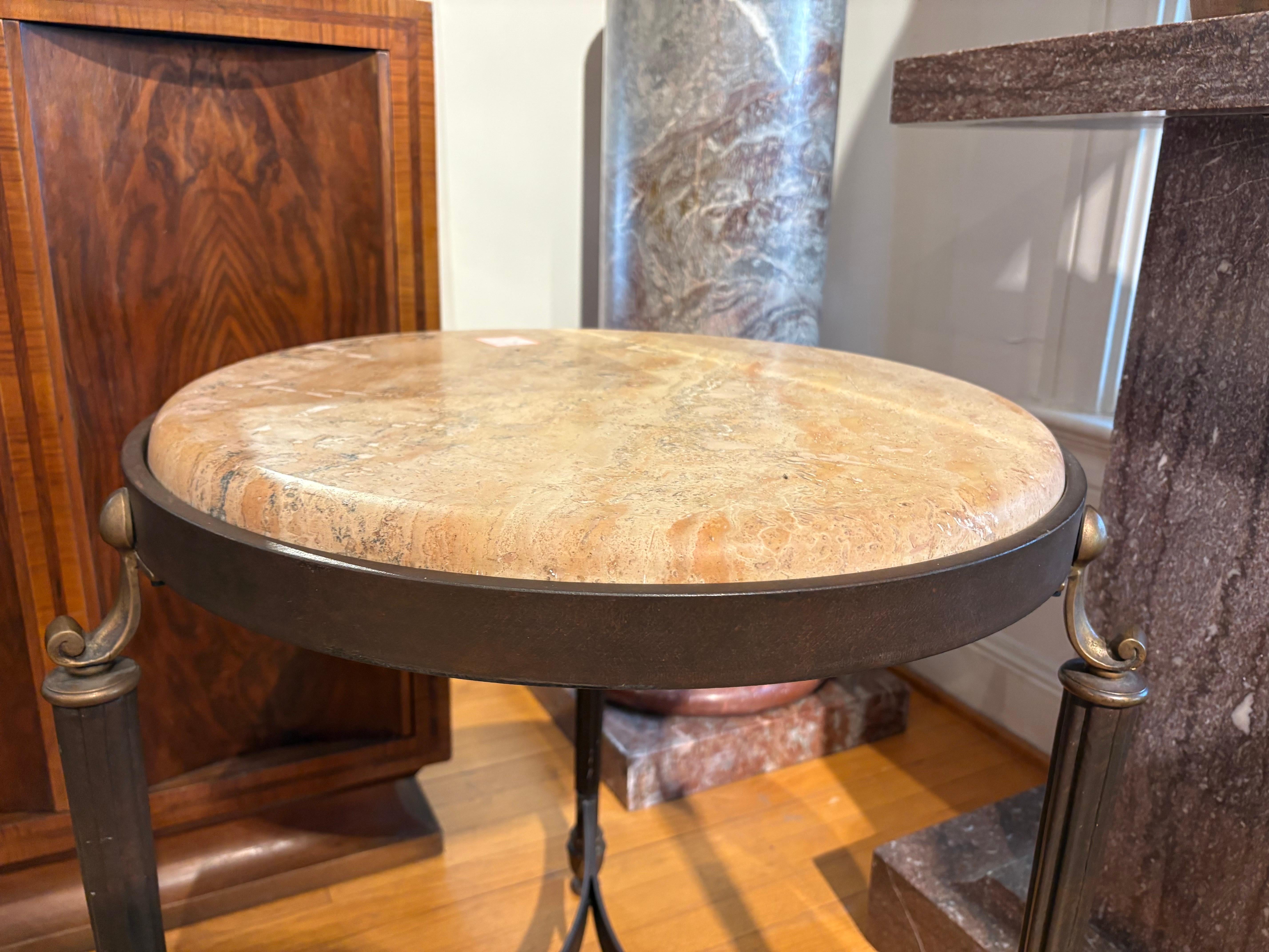 Italian Modern Iron And Bronze Table en vente 3