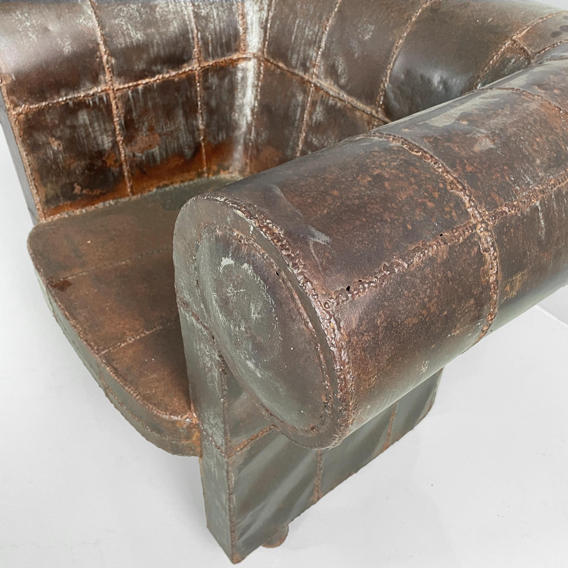 Italian modern iron armchair by Anacleto Spazzapan, 1990s For Sale 4