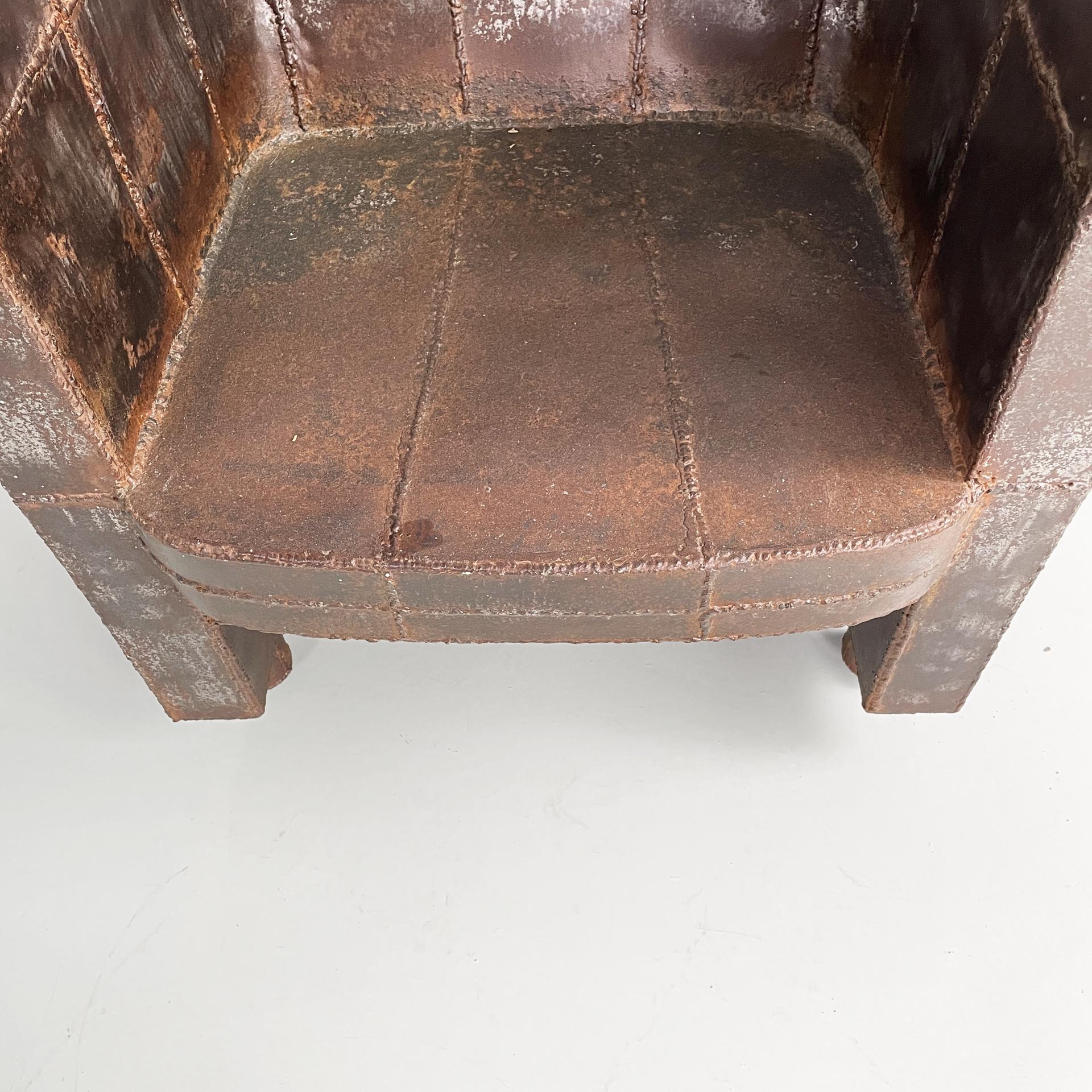 Italian modern iron armchair by Anacleto Spazzapan, 1990s For Sale 5