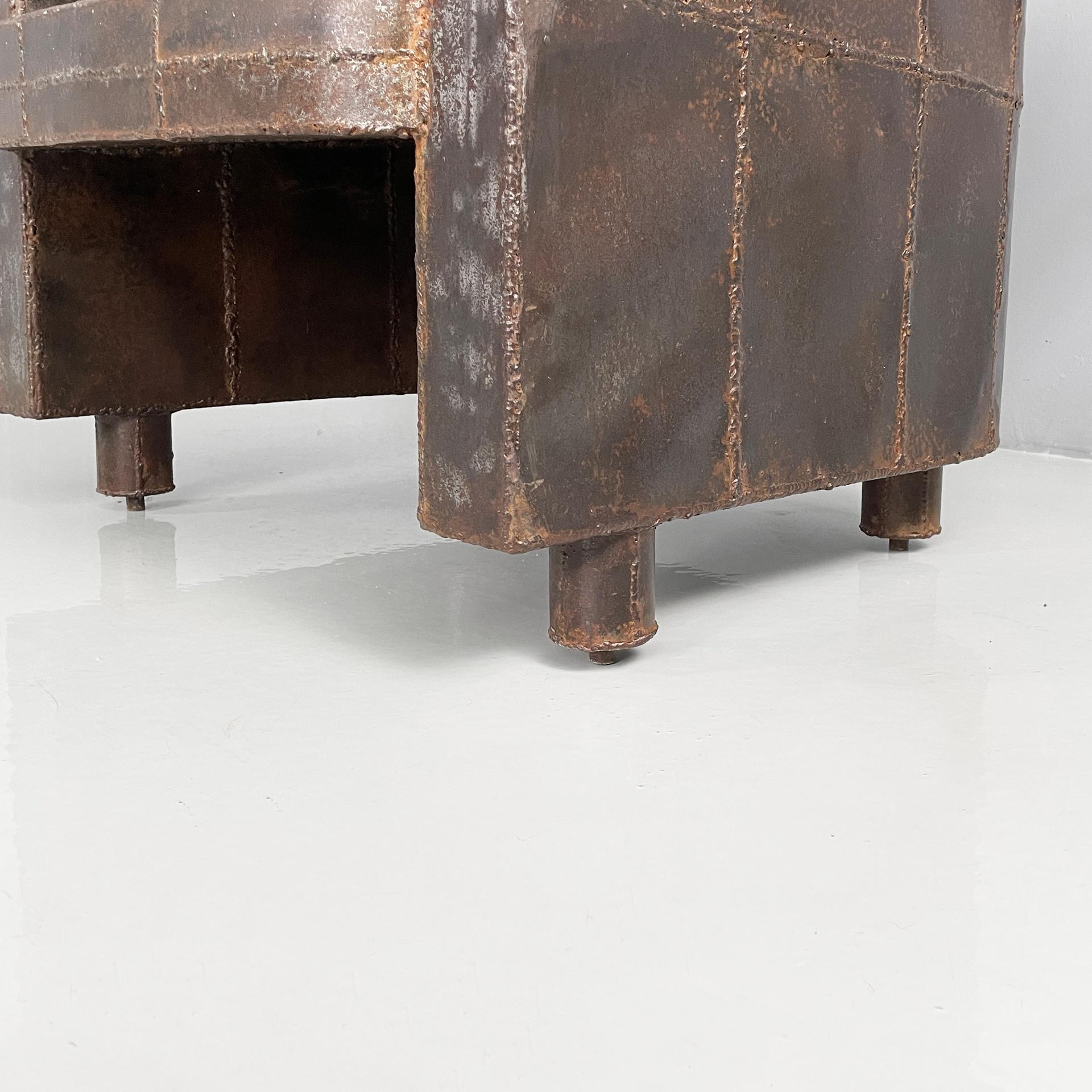 Italian modern iron armchair by Anacleto Spazzapan, 1990s For Sale 9