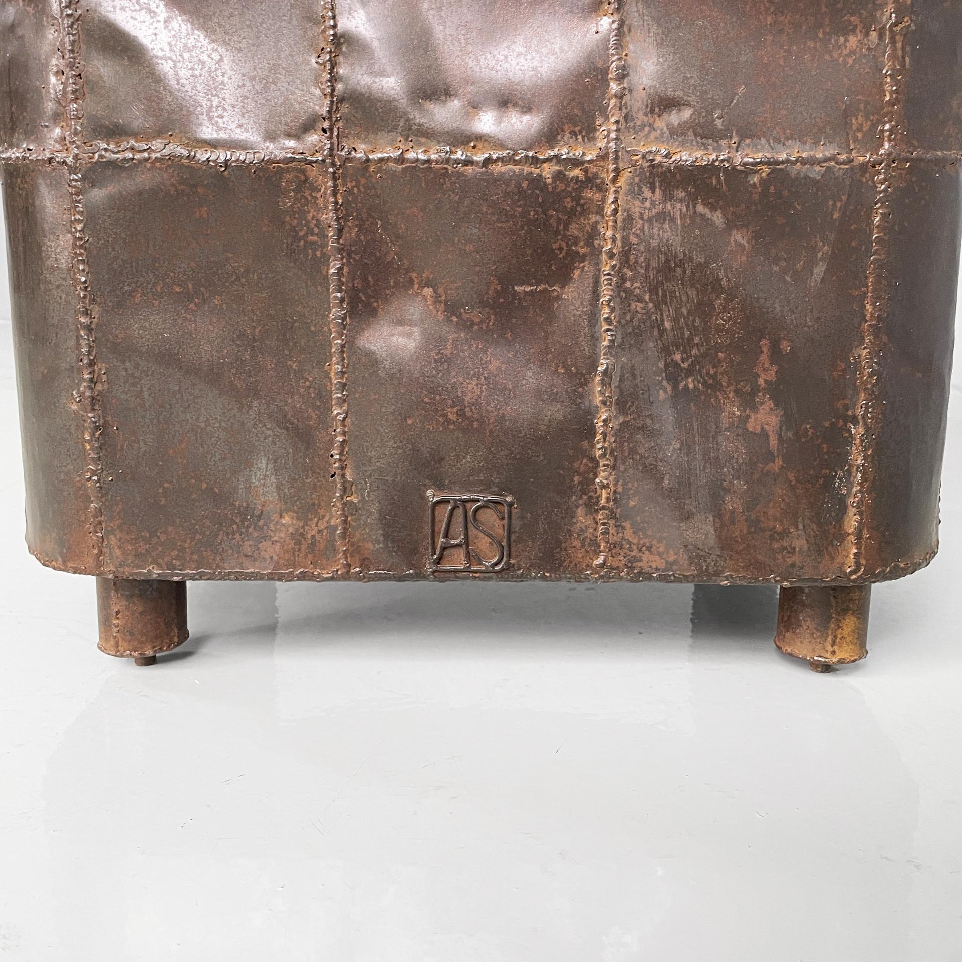 Italian modern iron armchair by Anacleto Spazzapan, 1990s For Sale 10