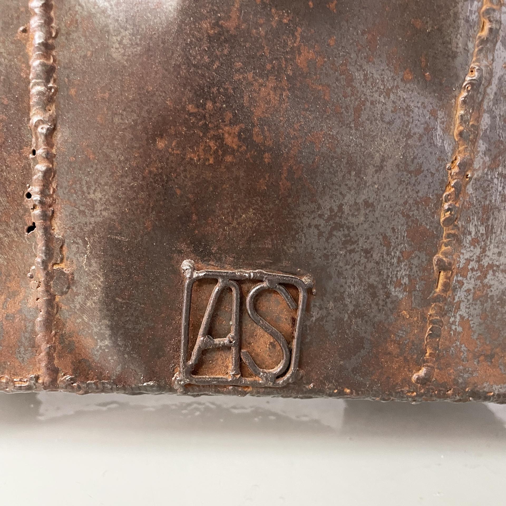 Italian modern iron armchair by Anacleto Spazzapan, 1990s For Sale 11