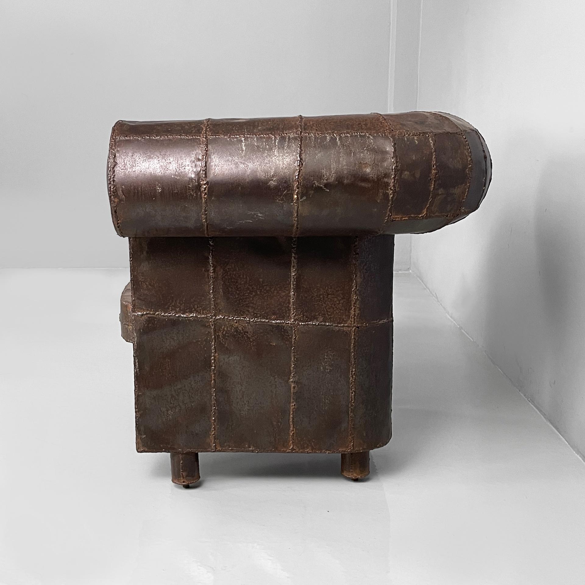 Modern Italian modern iron armchair by Anacleto Spazzapan, 1990s For Sale