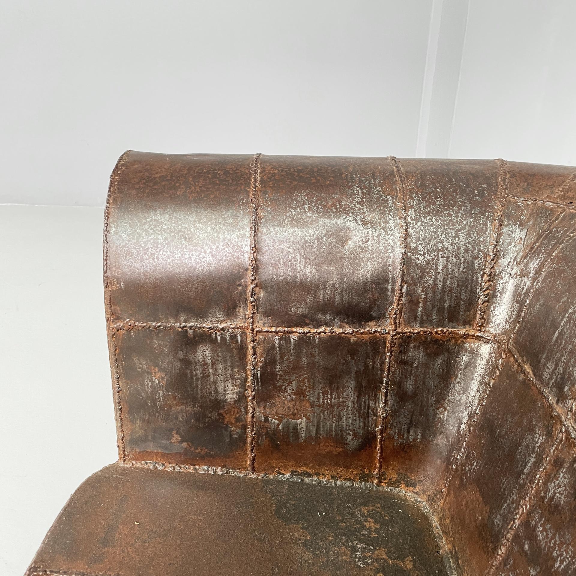 Italian modern iron armchair by Anacleto Spazzapan, 1990s For Sale 1