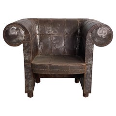 Italian modern iron armchair by Anacleto Spazzapan, 1990s