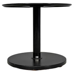 Table basse ronde en fer moderne italienne par Forme e Funzioni pour Airon, années 1980.