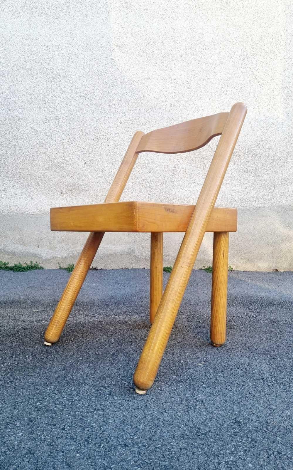 Bois Chaise Iva italienne moderne conçue par Pamio et Toso pour Stilwood, Italie, années 70 en vente