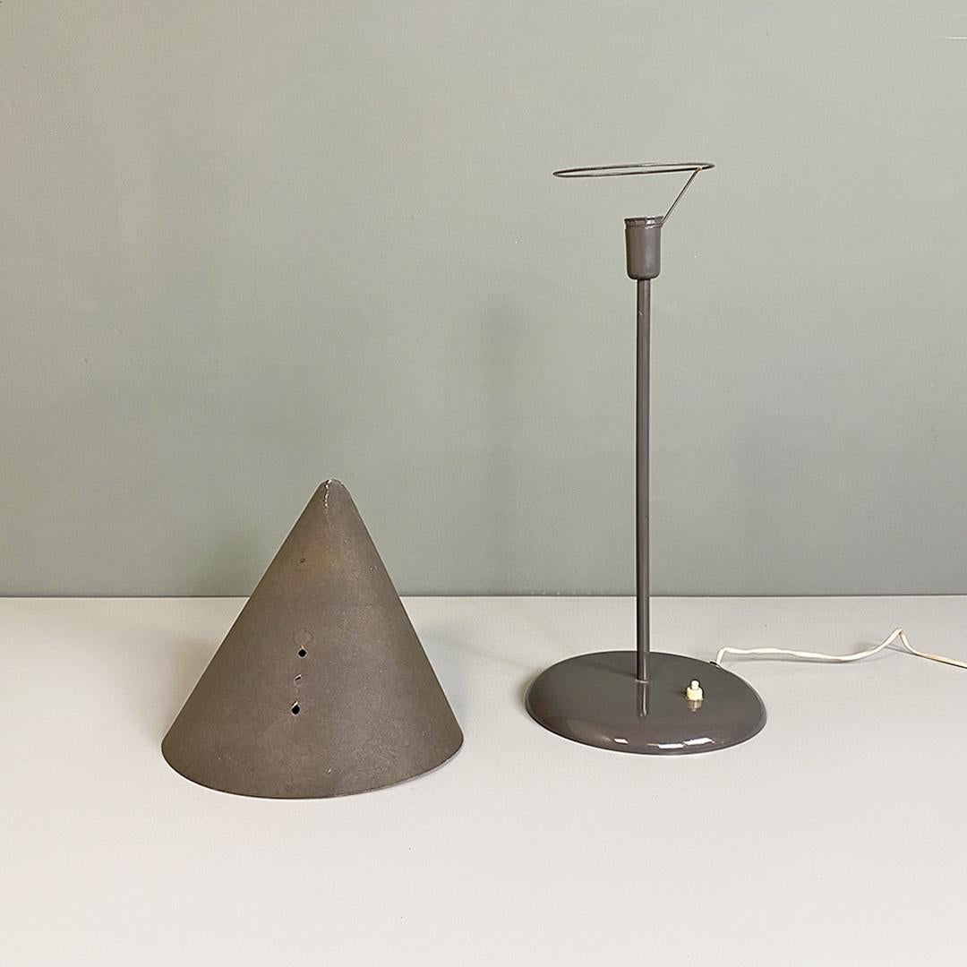 Metal Italian Modern La Lune Sous Le Chapeau Table Lamp by Man Ray for Sirrah, 1980s For Sale