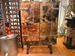 Italian Modern Lacquered Goatskin Bar Designed By Aldo Tura
