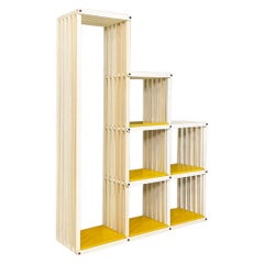 Italian Modern Lacquered Wood Folding Bookcase by POOL Shop, 1980s