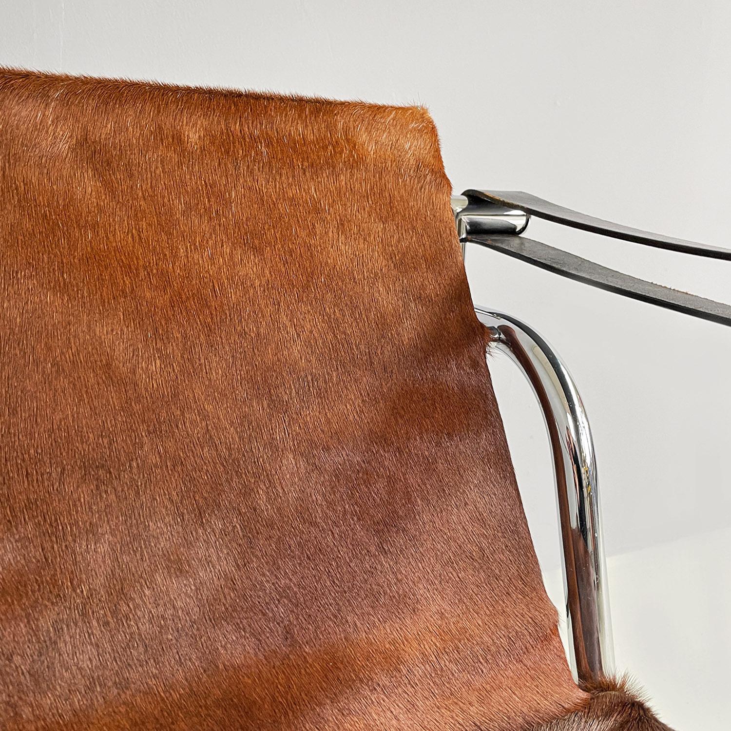 Italian modern LC1 armchair, Le Corbusier, Jeanneret and Perriand, Cassina 1960s 14