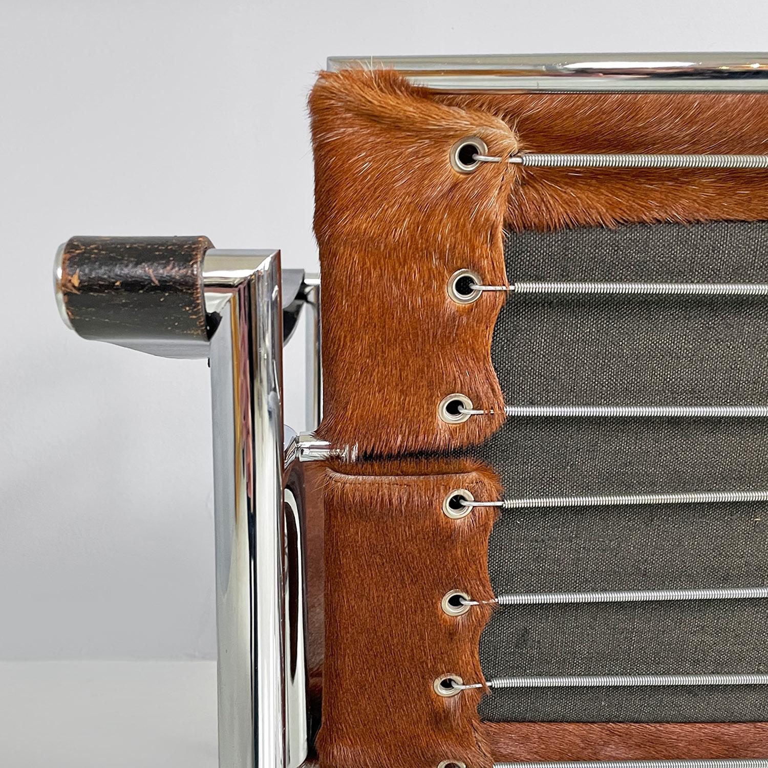 Italian modern LC1 armchair, Le Corbusier, Jeanneret and Perriand, Cassina 1960s 3