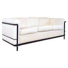 Italian Modern Lc2 Sofa, Le Corbusier, Jeanneret and Perriand for Cassina, 1980s