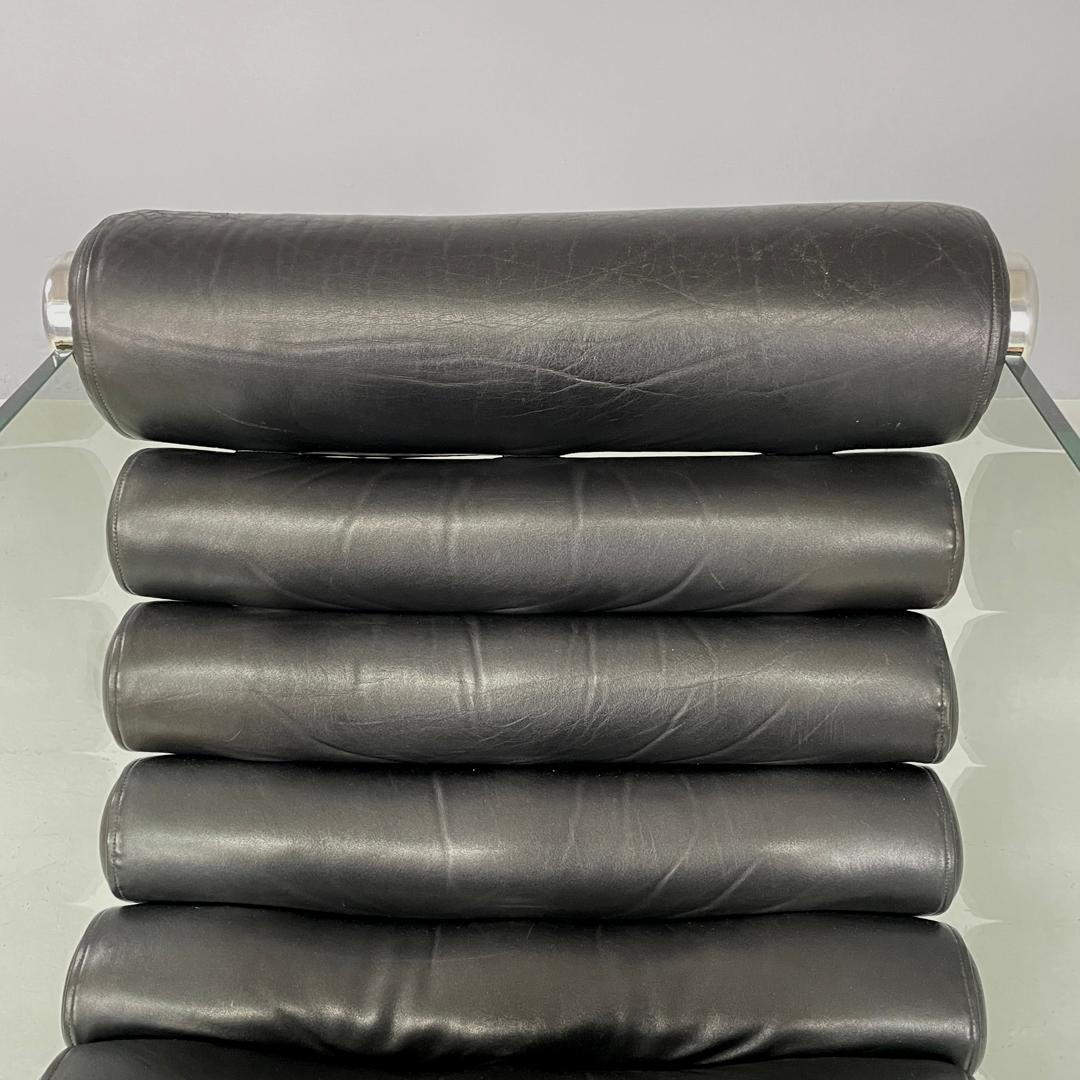 Italian modern leather armchairs Hyaline by Fabio Lenci for Comfort Line, 1970s For Sale 7