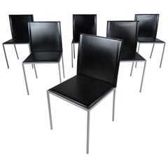 Italian Modern Leather Dining Chairs