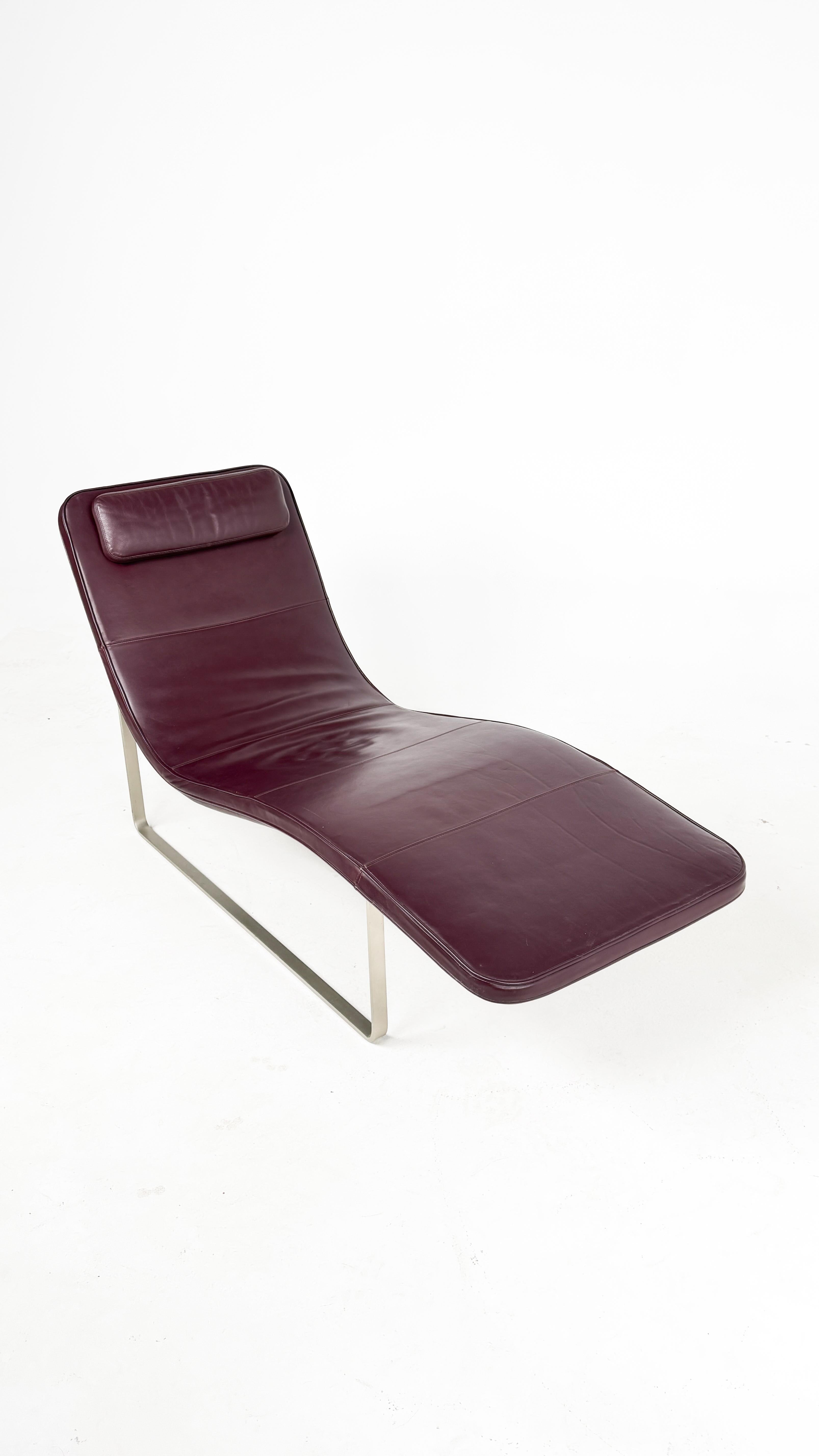 Fauteuil de salon Landscape italien moderne en cuir, Jeffrey Bernett, B&B Italia Bon état - En vente à Београд, RS