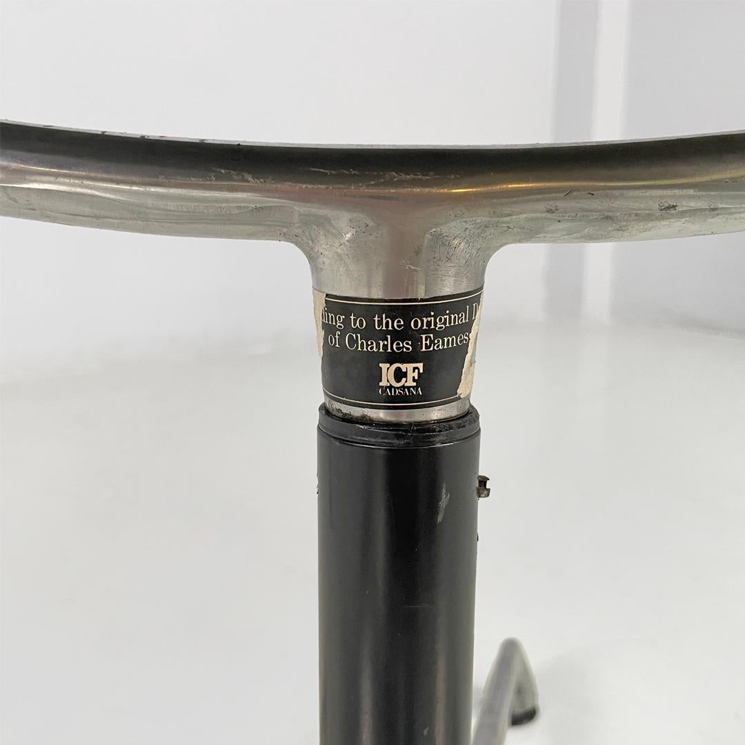 Italian modern leather office chair by Charles and Ray Eames for ICF, 1970s im Angebot 4