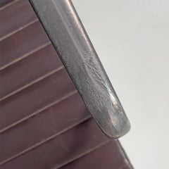 Sedia da ufficio italiana in pelle moderna di Charles and Ray Eames per ICF, anni '70