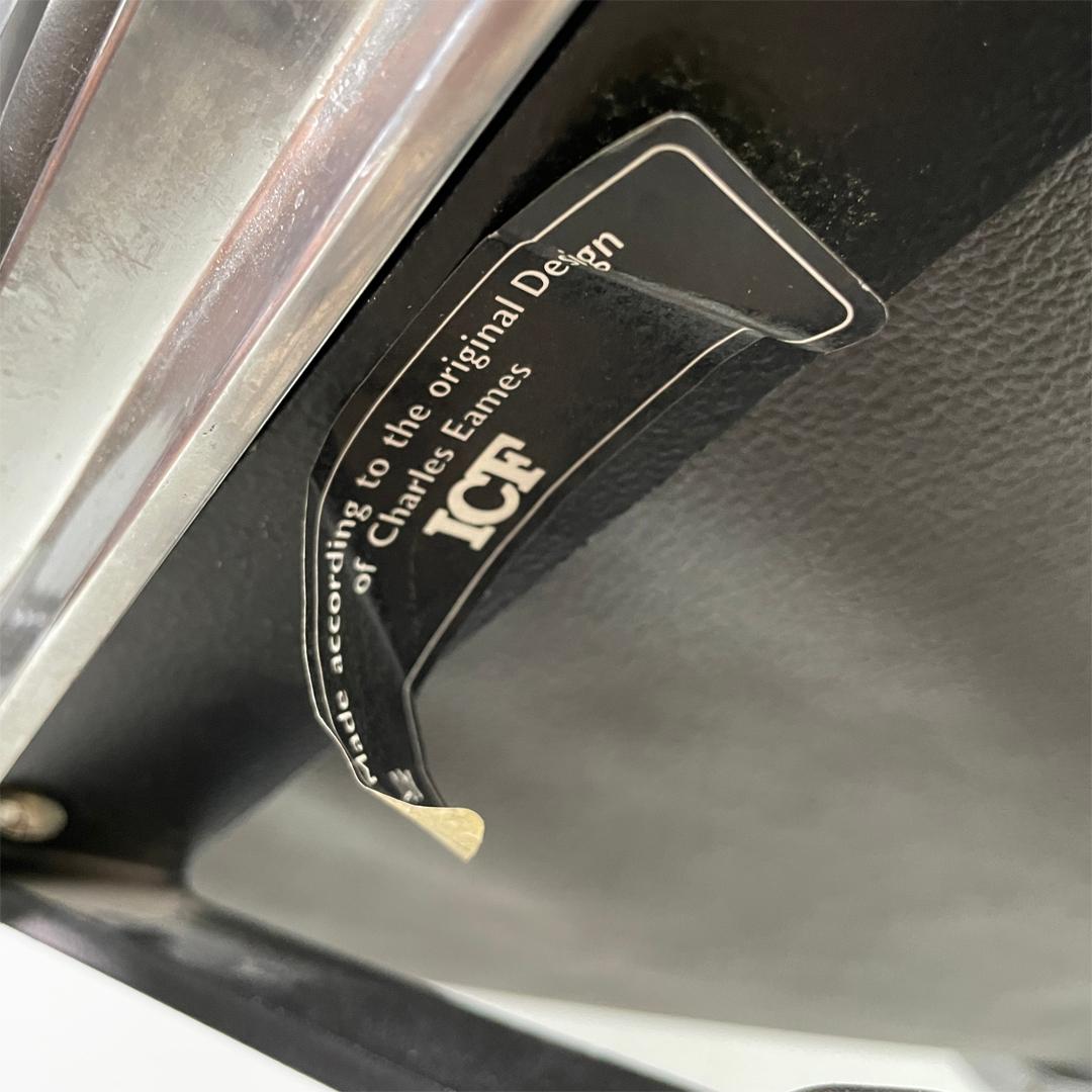 Italian modern leather office chair by Charles and Ray Eames for ICF, 1970s im Angebot 1