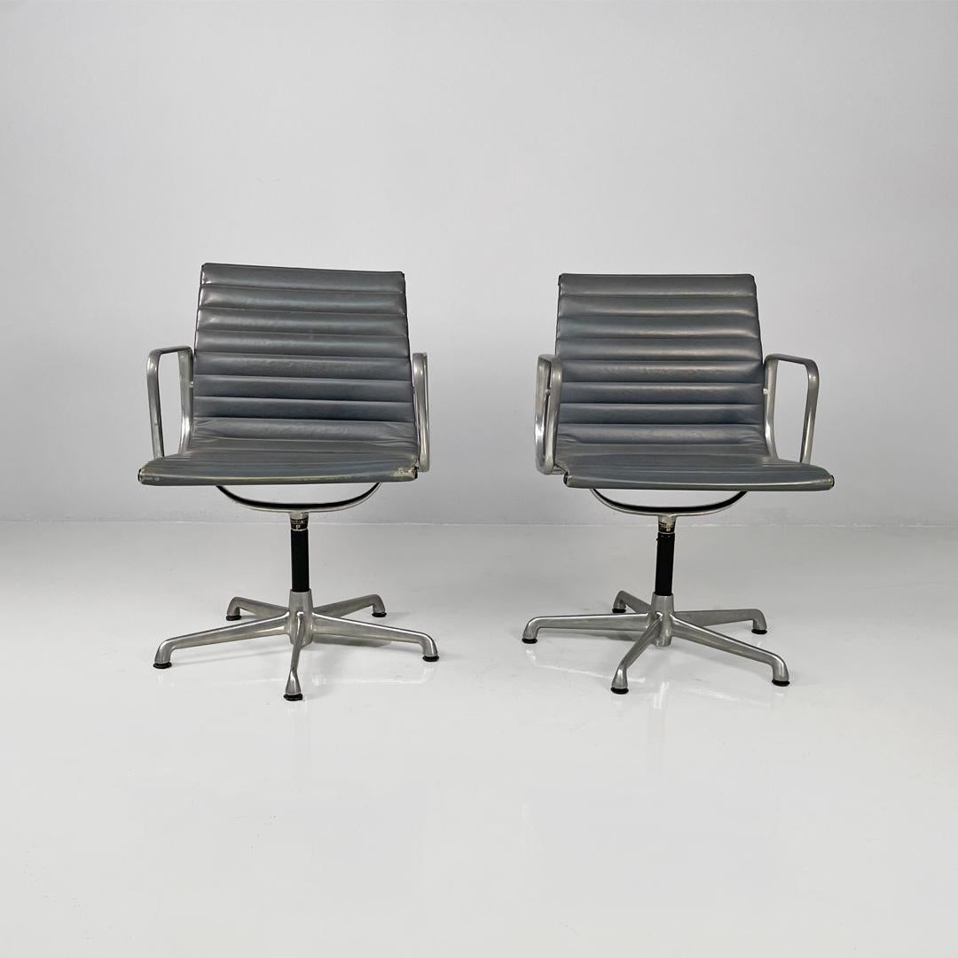 Italian modern leather office chairs by Charles and Ray Eames for ICF, 1970s im Angebot 7