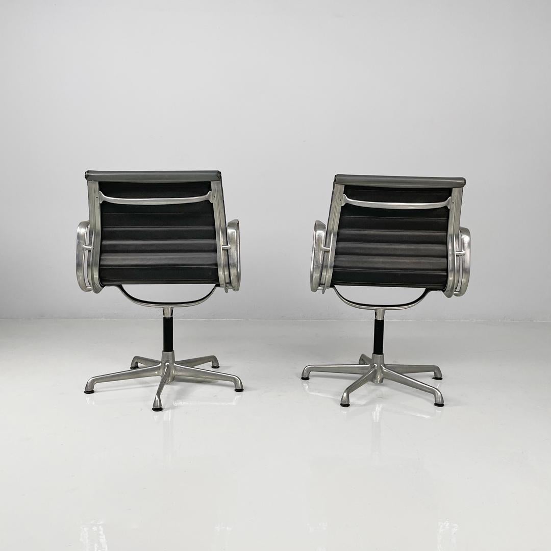 Italian modern leather office chairs by Charles and Ray Eames for ICF, 1970s im Angebot 10