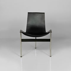 Italienische moderne Leder-T-Stühle von Katavolos, Douglas und Kelley für ICF, 1960er Jahre