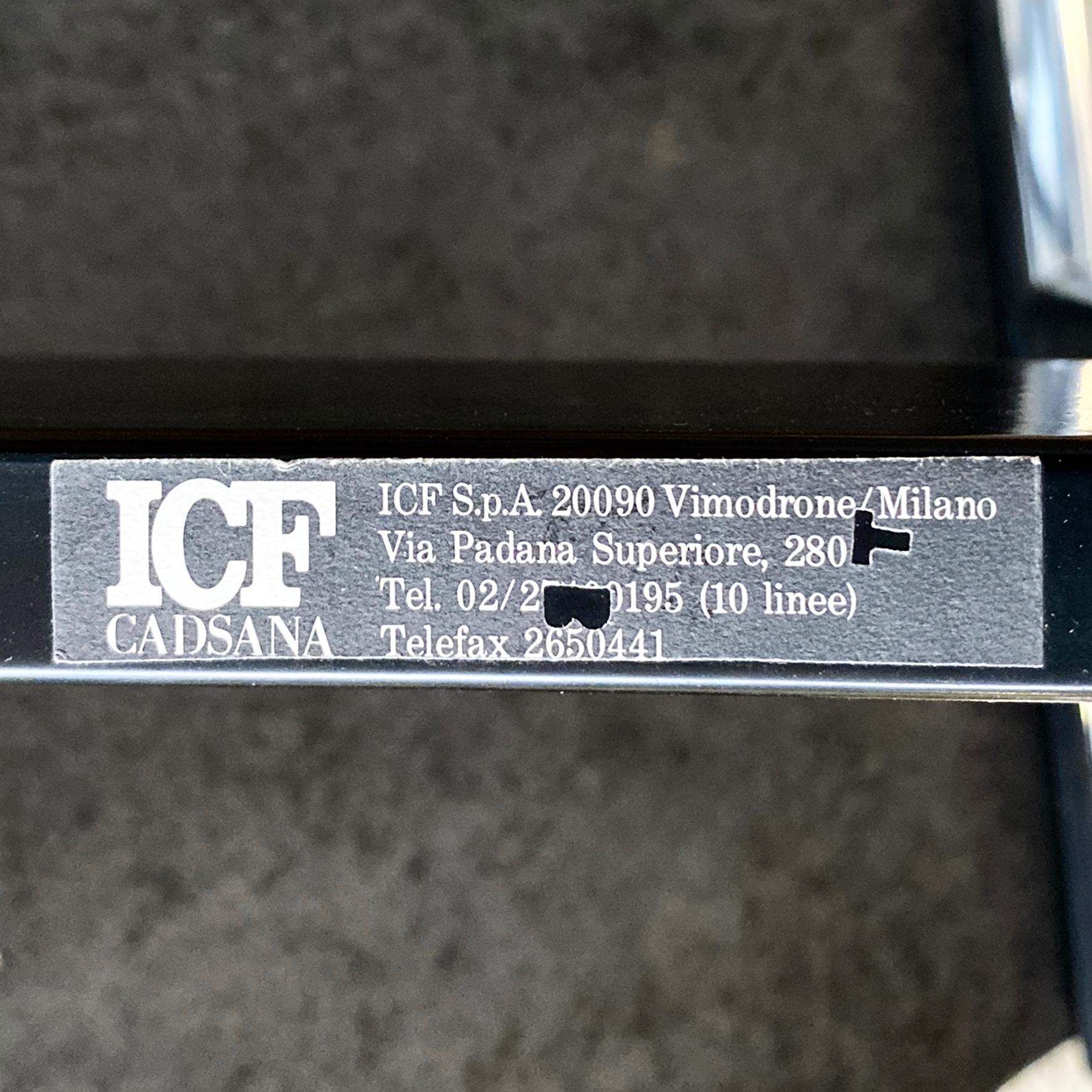 Italian modern leather T chairs by Katavolos, Douglas and Kelley for ICF, 1960s For Sale 14