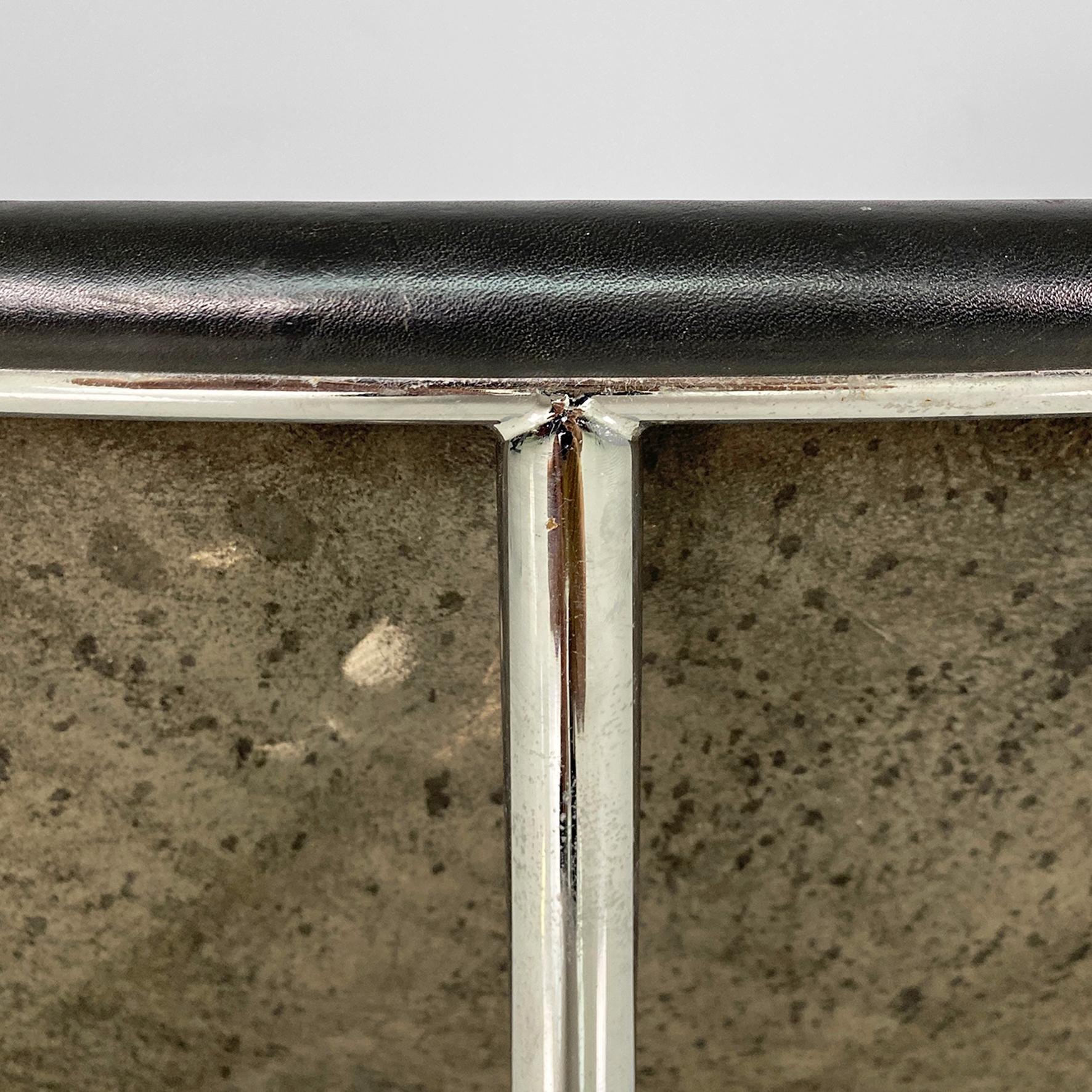 Italian modern leather T chairs by Katavolos, Douglas and Kelley for ICF, 1960s For Sale 2