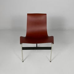 Italian modern leather T chairs by Katavolos, Littell and Kelley for ICF, 1960s