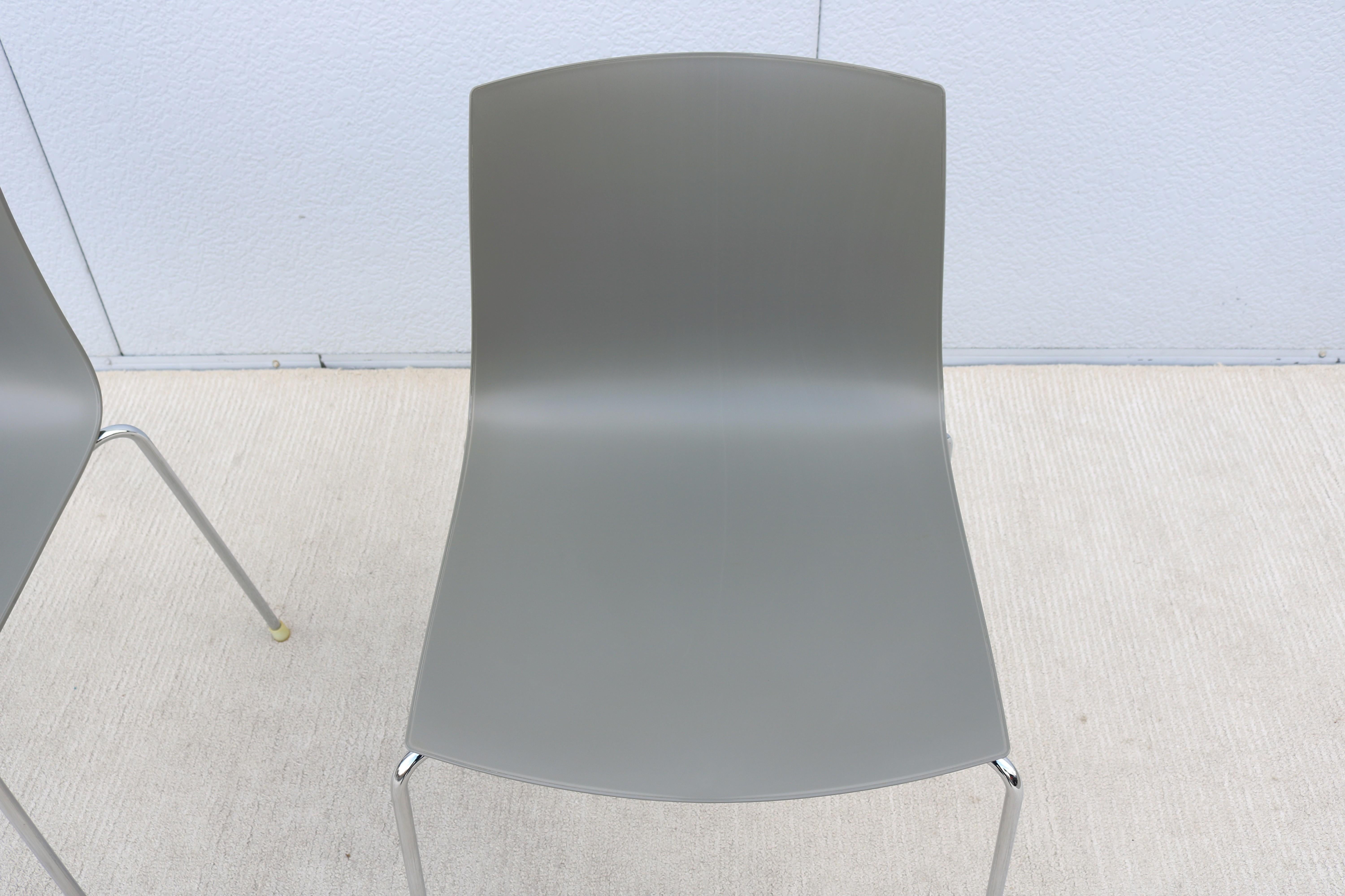 Italian Modern Lievore Altherr Molina for Arper Catifa 46 Dining Chairs - a Pair For Sale 8