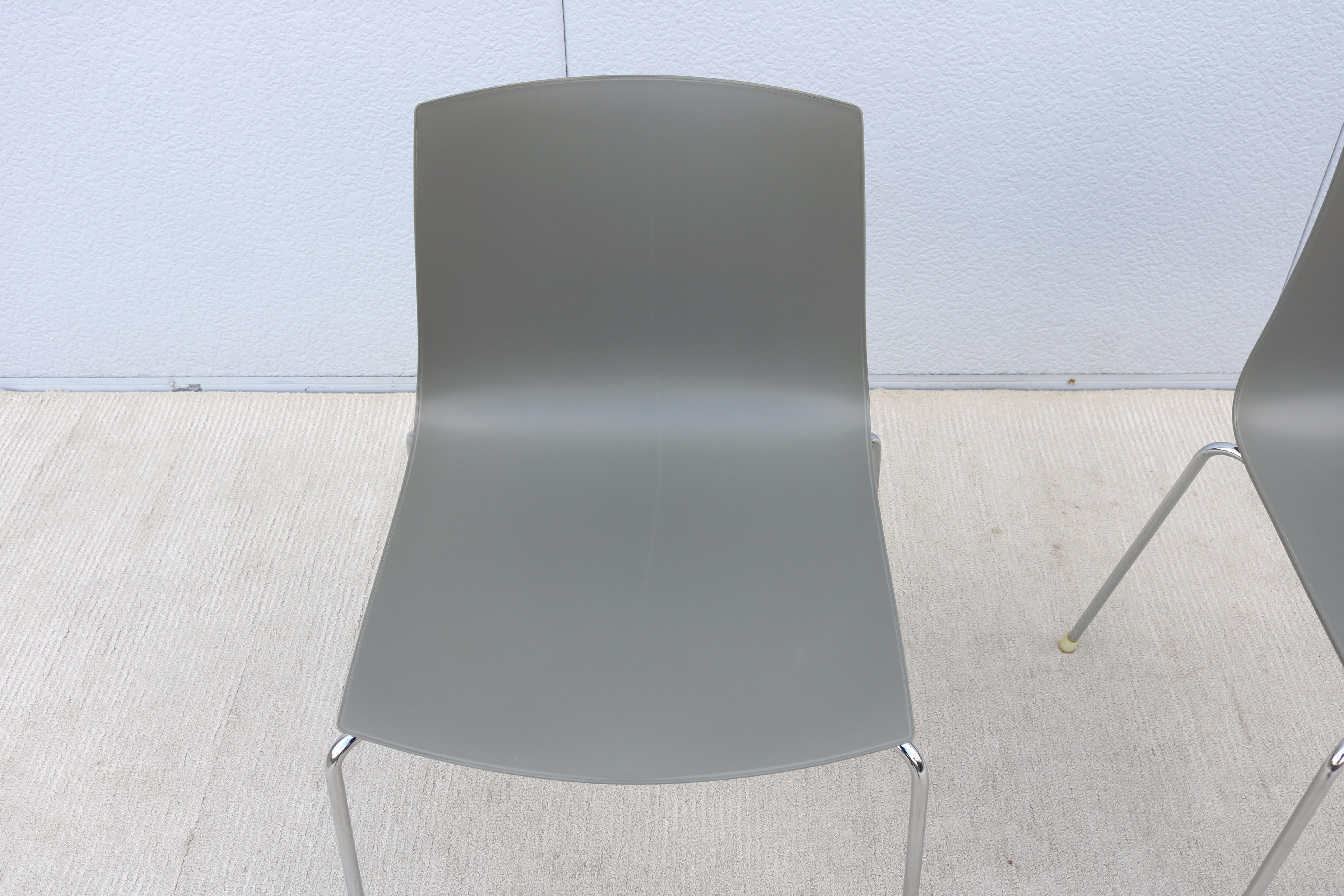 Italian Modern Lievore Altherr Molina for Arper Catifa 46 Dining Chairs - a Pair For Sale 9