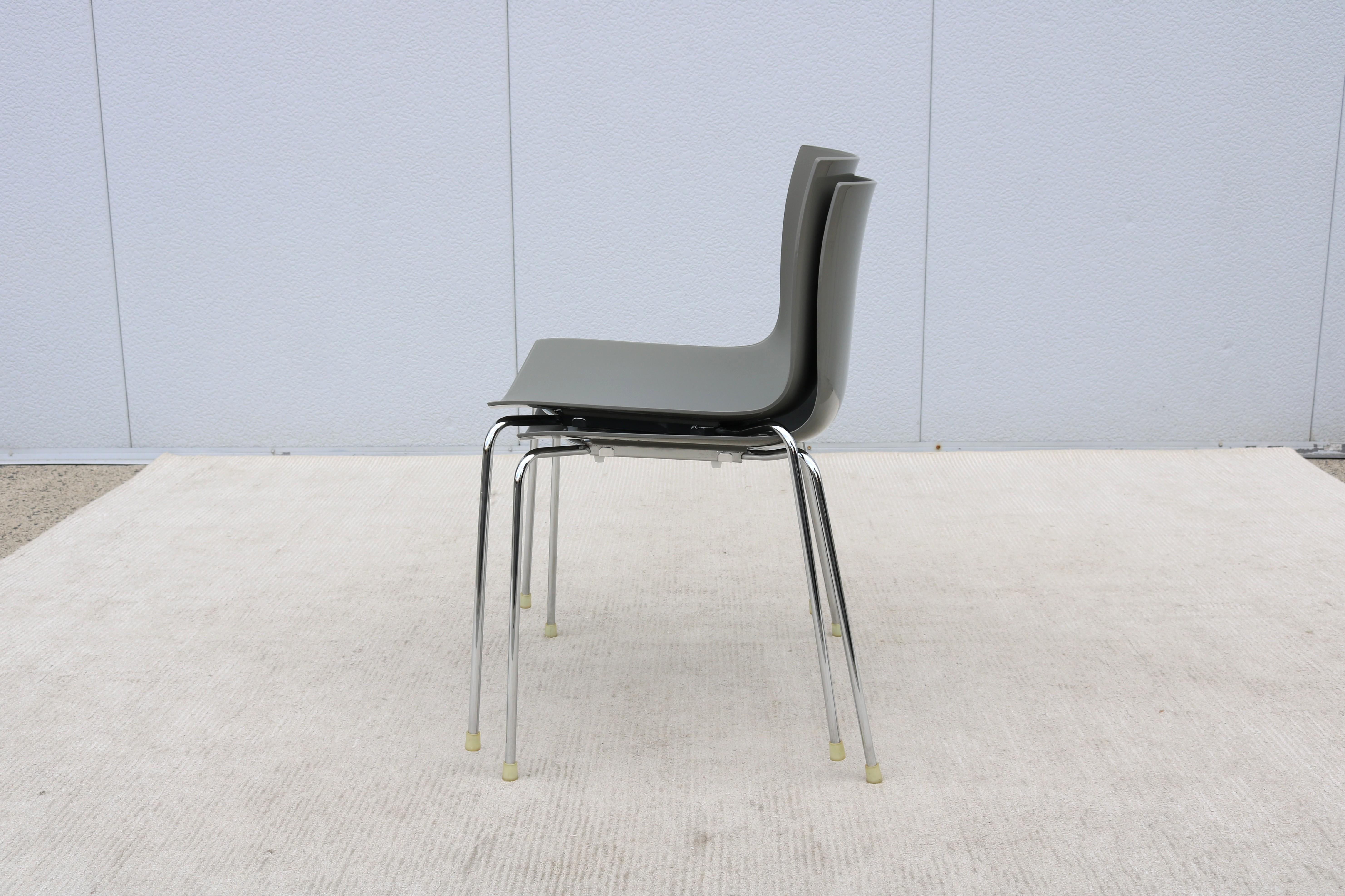 Italian Modern Lievore Altherr Molina for Arper Catifa 46 Dining Chairs - a Pair For Sale 12