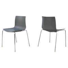 Italian Modern Lievore Altherr Molina for Arper Catifa 46 Dining Chairs - a Pair