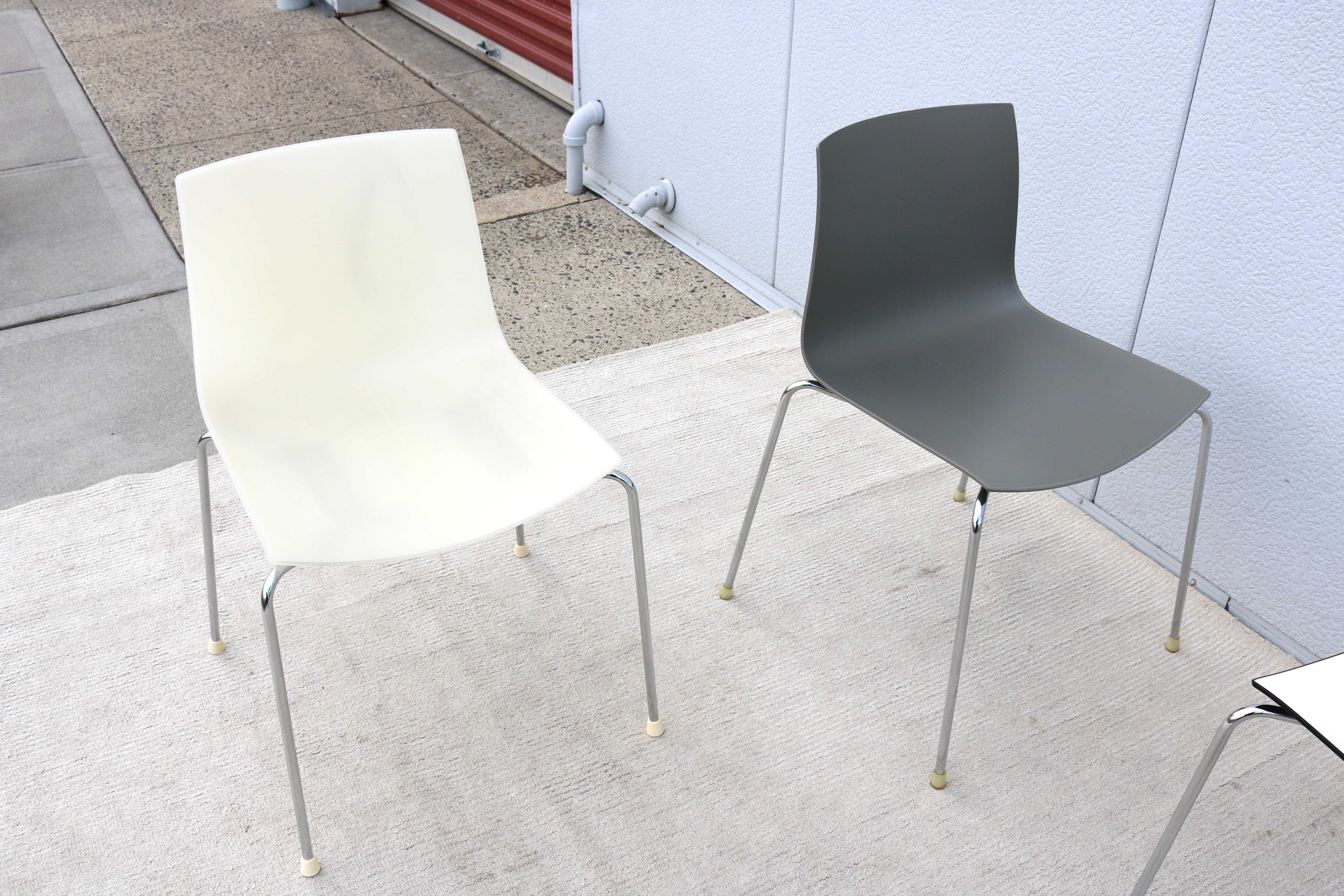 Sedie da pranzo moderne Lievore Altherr Molina per Arper Catifa 46, set di 4 sedie in vendita 6