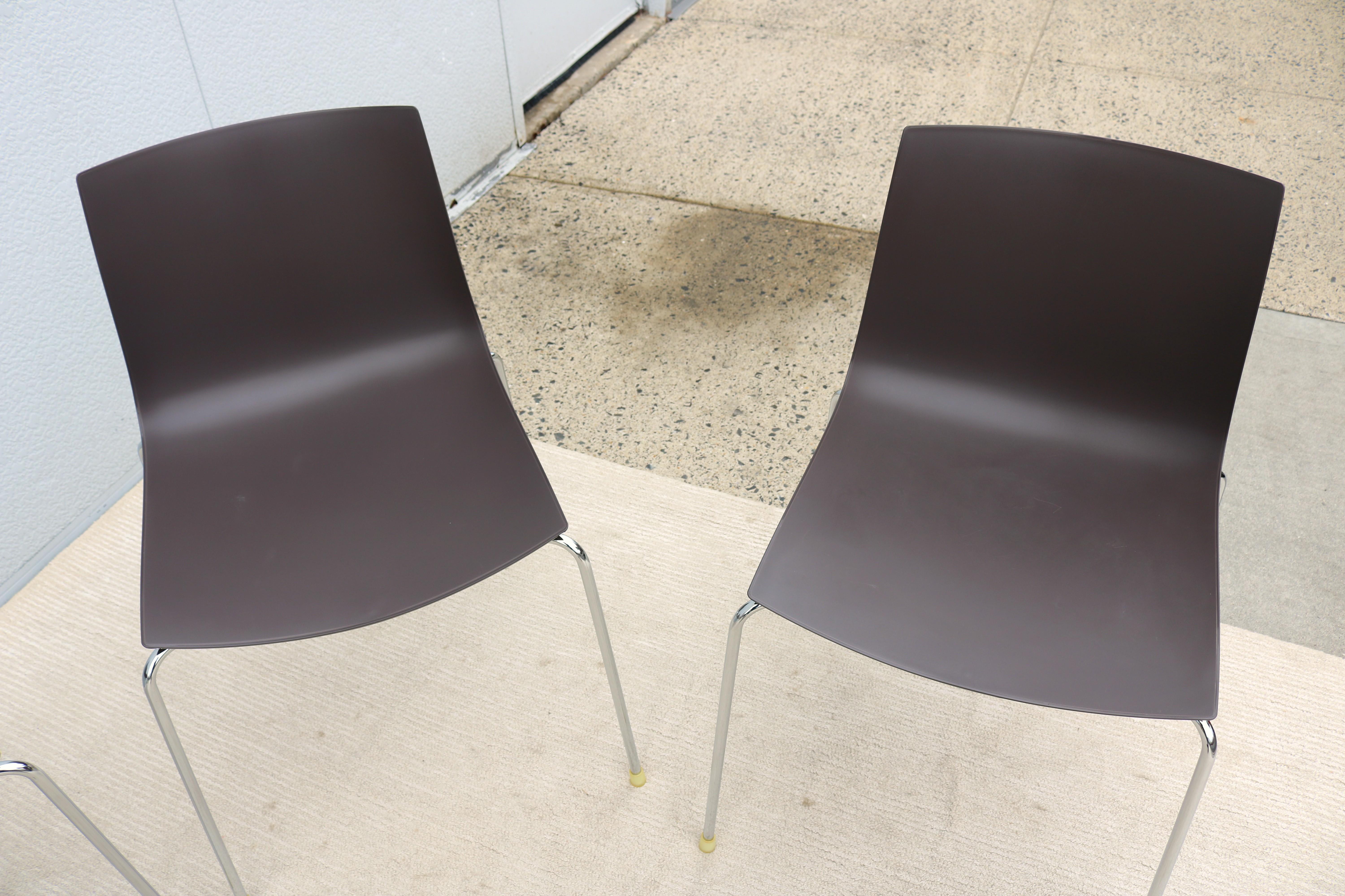 Sedie da pranzo moderne Lievore Altherr Molina per Arper 46 Set di 6 sedie da pranzo in vendita 4