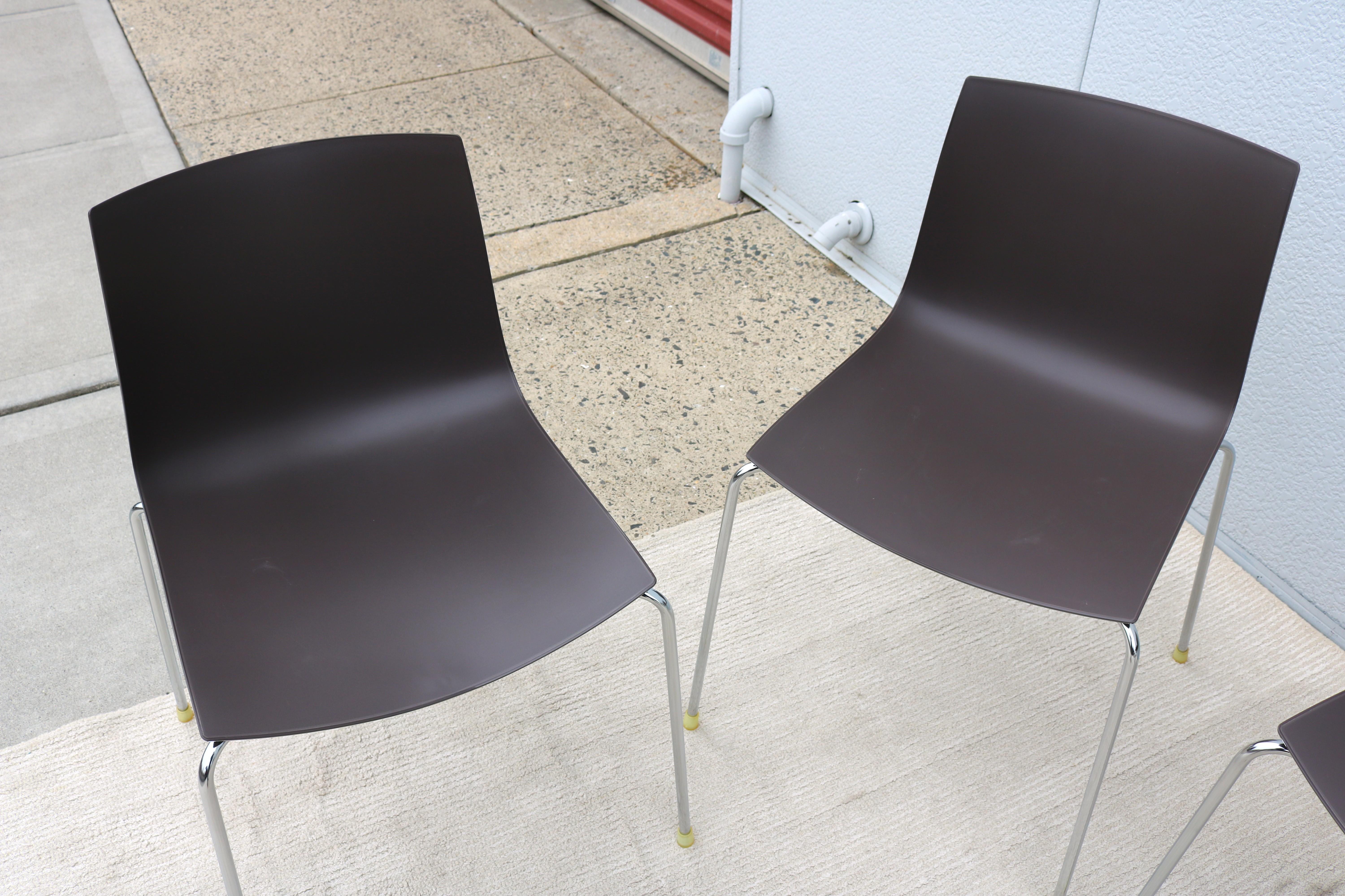 Sedie da pranzo moderne Lievore Altherr Molina per Arper 46 Set di 6 sedie da pranzo in vendita 6